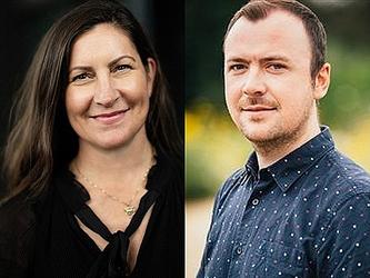 Monica Öberg and Ross Dempsey